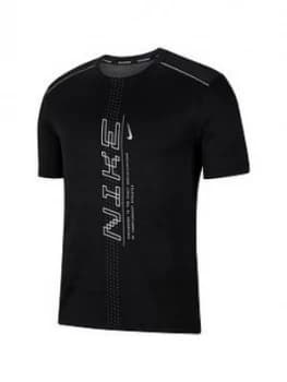 Nike Dry Miler T-Shirt - Black/Grey