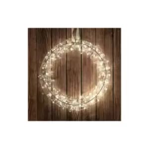 Christmas Time Crystal Gem Wreath Light