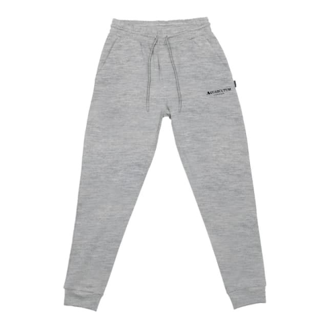 Aquascutum Mens Closed Hem Fleece Joggers Closed Hem Fleece Jogging Bottoms Small Grey 48255802350