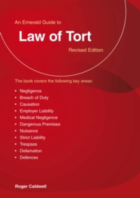 An Emerald Guide To The Law Of Tort Paperback / softback