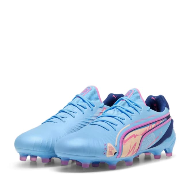 Puma King Ultimate Launch Firm Ground Football Boots - Blue Blue 7