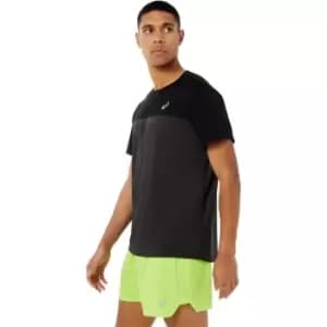 Asics Mens Race SS Running Top - Black