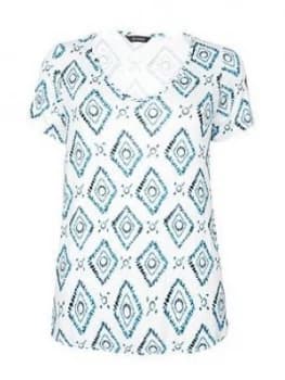 Evans Navy Batik Short Sleeve Tshirt