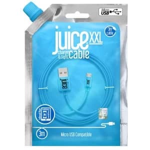 Juice 3m Micro USB Cable - Aqua
