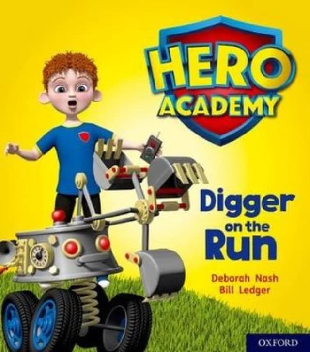 Deborah Nash Hero Academy: Oxford Level 4, Light Blue Book Band: Digger on the Run Book Multi unisex