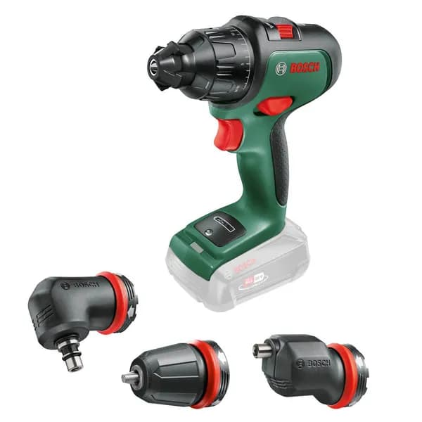Bosch ADVANCEDIMPACT P4A 18v Cordless Combi Drill and Attachments ADVANCEDIMPACT 18 Batteries: No Batteries