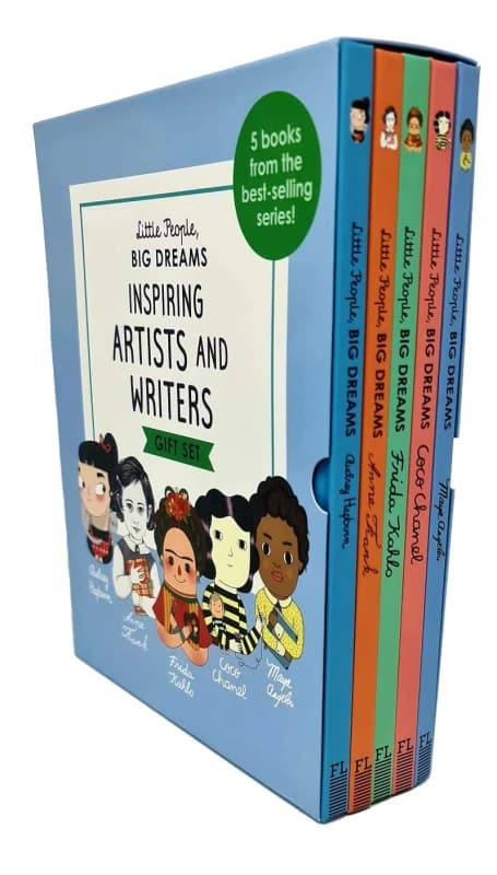 Little People, Big Dreams Collection Maya Angelou Anne Frank Frida Kahlo Coco Chanel Audrey Hepburn Maria Isabel Sanchez Vegara Books