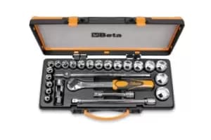 Beta Tools 920A/C20 25pc 1/2" Sq Dr Hex Socket & Accessory Set 009200948