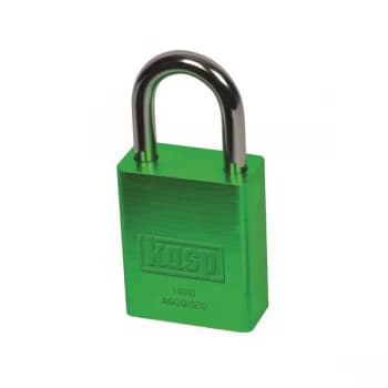 Kasp K14040GRED Solid Aluminium Padlock 40mm - Green