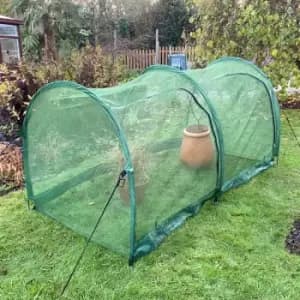 Pro Gro' Net Grow Tunnel Cloche & Plant Cover - 2m long x 1m wide x 1m high