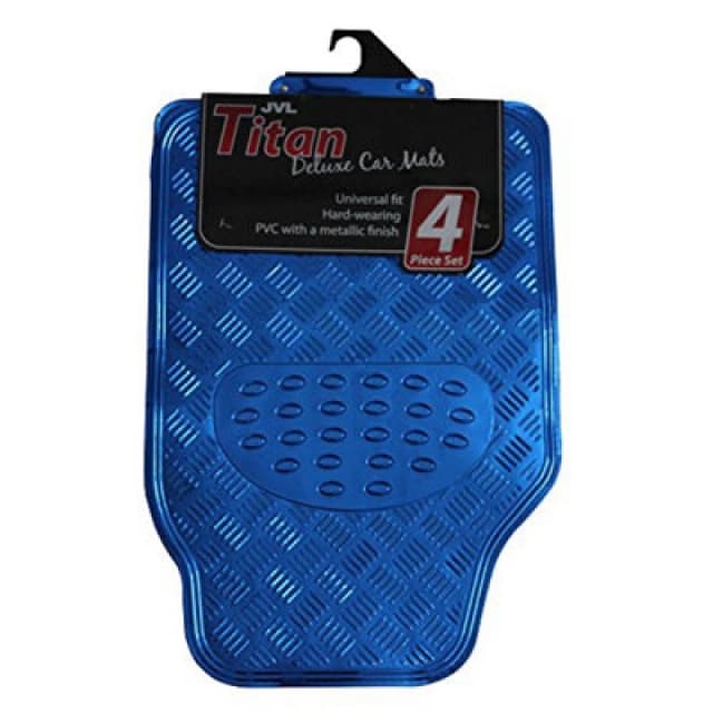 JVL Titan Car Mat Set - Blue Blue