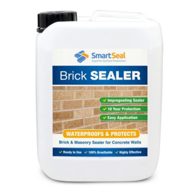 Smartseal Brick Sealer, Dry & Breathable, Brick Water Proofer, Damp Proofer, 10Yr Protection, 5L, Clear 5.061E+12