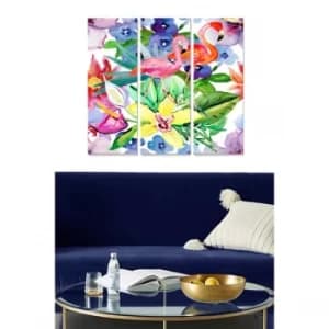 MDF301825628 Multicolor Decorative MDF Painting (3 Pieces)