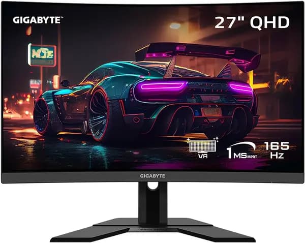 Gigabyte 27" G27QC-A Quad HD Curved Gaming LED Monitor