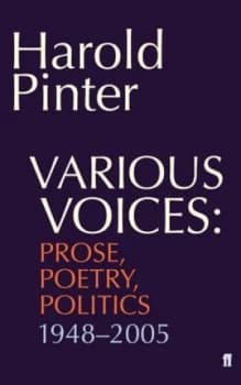 Various Voices by Harold Pinter Paperback