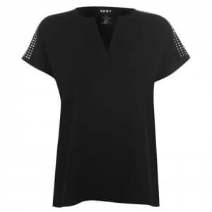 DKNY Studded T Shirt - Black