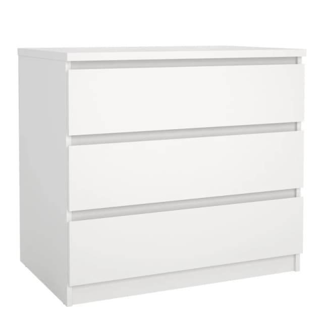 Furniture To Go Naia Chest of 3 Drawers in White White Unisex