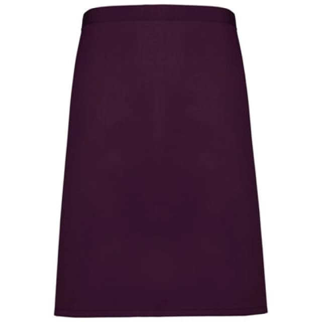 Premier Premier Colours Mid Length Apron in Aubergine Aubergine One Size Unisex 5063470681532
