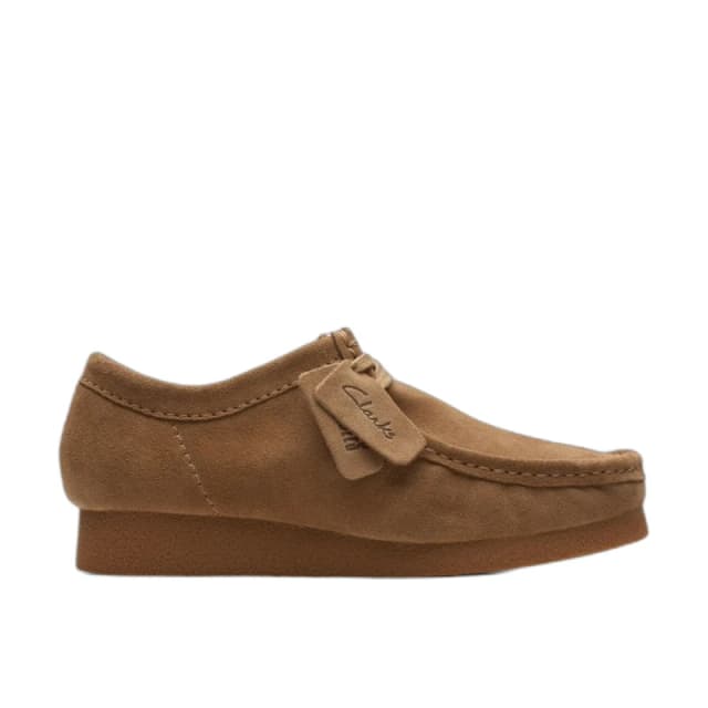 Clarks Wallabee Evo Suede Mens Lace Up Shoes - Dark Sand - Size:UK 7.5