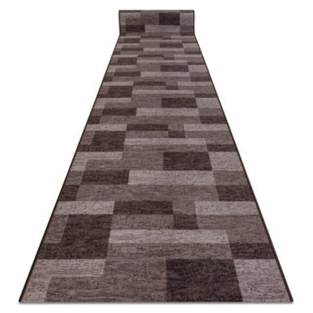 RugsX Runner Anti Slip Icona Gum Brown 67Cm 67X100 Cm