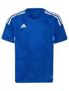 adidas Condivo 22 Match Day Jersey, Black/White, Size 13-14 Years