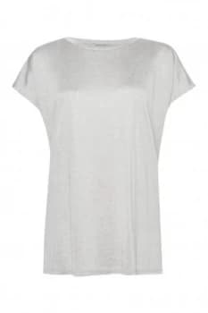 Great Plains Silky Jersey Top Grey Marl