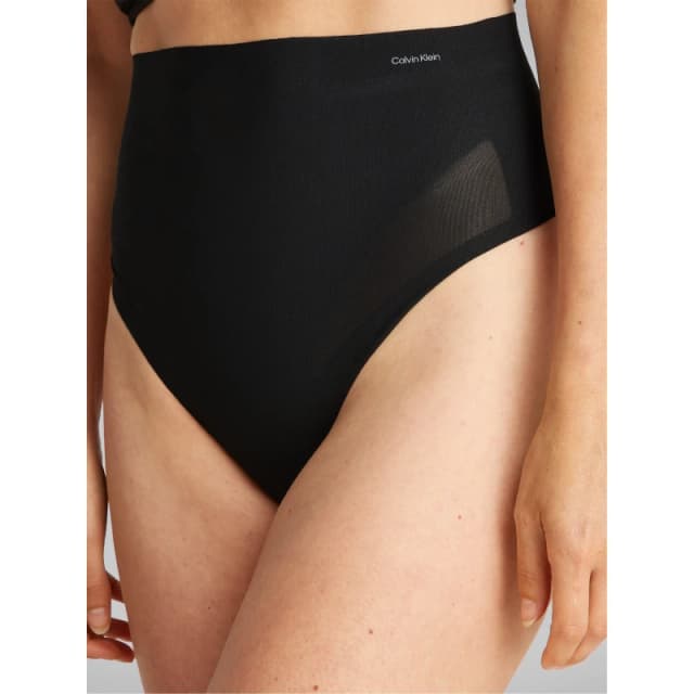 Calvin Klein SCULPTED FIRM MESH THONG - Black 10