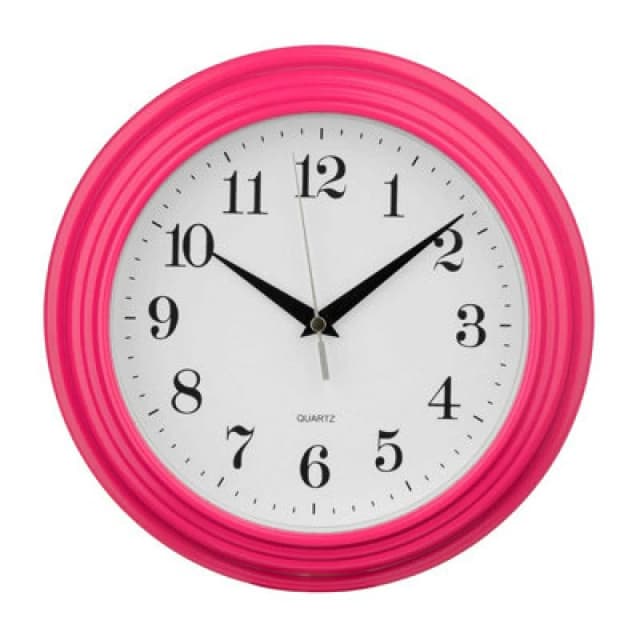 Premier Housewares Maison by Premier Hot Pink Round Wall Clock Pink