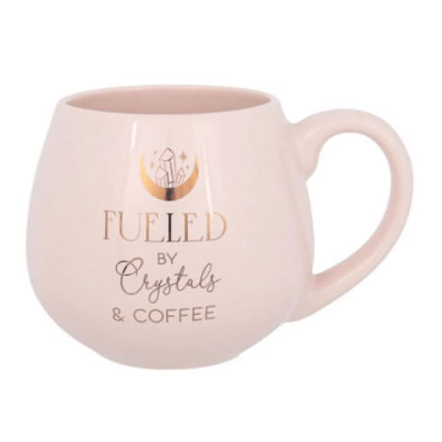 Something Different Something Different Crystals And Coffee Round Mug in Pink Pink One Size Unisex 5063425429004