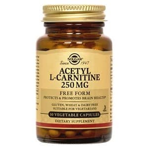 Solgar Acetyl L Carnitine 250 mg Vegetable Capsules 30 Capsules