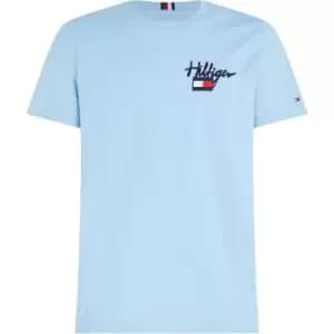 Tommy Hilfiger Hilfiger Painted Graphic Tee - Blue
