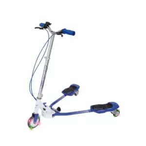 Evo Junior V-Flex Tri Scooter with Light up Wheels - Dark Blue