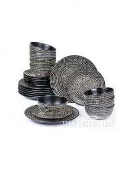 Waterside 24Pc Black & White Dash Pad Print D/Set