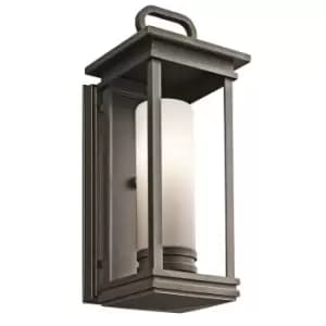 South Hope 1 Light Medium Outdoor Wall Lantern Bronze IP44, E27