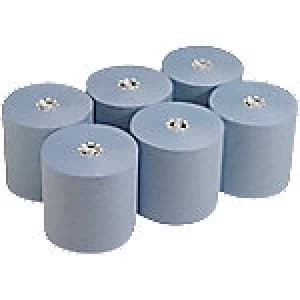 Scott Hand Towels 6692 1 Ply Rolled Blue 6 Rolls of 1400 Sheets