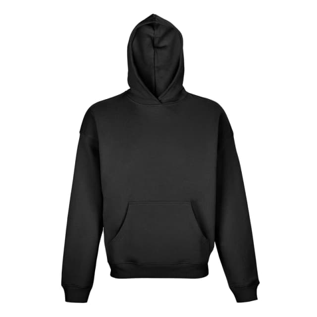 SOL'S Mens Connor Oversized Hoodie in Black Size: XS Black Male XS