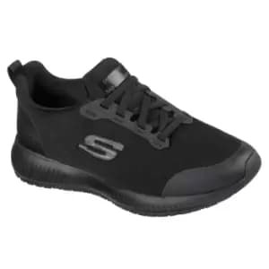 Skechers Womens/Ladies Squad SR Wide Shoes (7 UK) (Black)