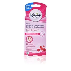 BANDAS DE CERA depilatorias faciales piel normal 20 uds