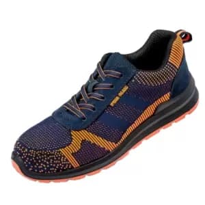 Result Work-Guard Unisex Adults Suede Trim Safety Trainer (11 UK) (Navy/Orange)