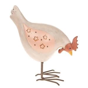 Henrietta Pecking Pink Hen Large Ornament