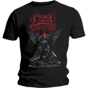 Ozzy Osbourne - Angel Wings Unisex Large T-Shirt - Black