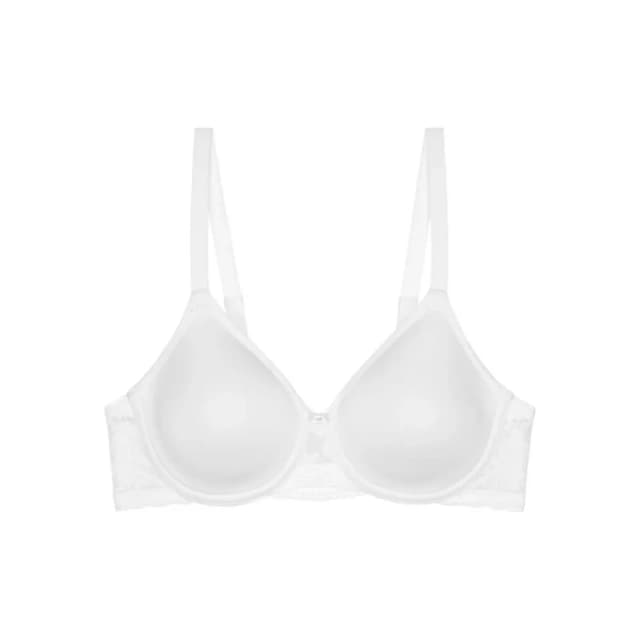 Triumph Modern Lace + Cotton Bra White Women 34B;36B;38B;34C;36C;38C;34D;36D;38D