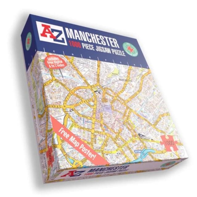 A to Z A to Z Map of Manchester 1000 Piece Jigsaw Puzzle