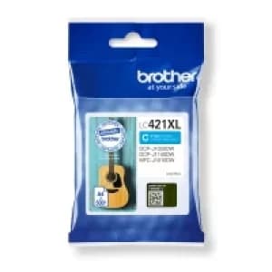 Brother LC421XLC High Capacity Cyan Ink Cartridge (Original)