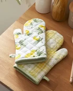 Cotton Traders 2 Pack Oven Glove in Yellow