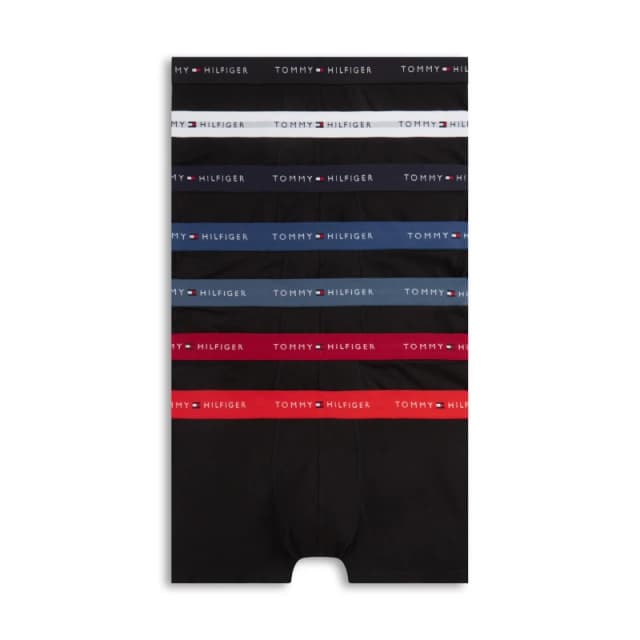 Tommy Hilfiger 7P TRUNK X7 mens Boxer shorts in Black
