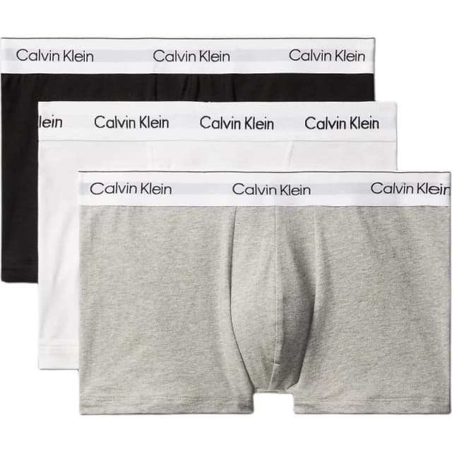 Calvin Klein 3 Pack Icon Relaxed Fit Trunks Grey/White/Black S