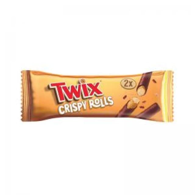 Twix Mars Twix Chocolate + Caramel Crispy Rolls 22.5g (Pack of 24) 125861 125861