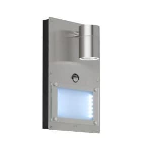 Wofi Marvel GU10 Wall Lamp - Brushed Stainless Steel