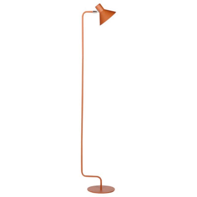 Beliani Floor Lamp Rimava Adjustable Metal Orange